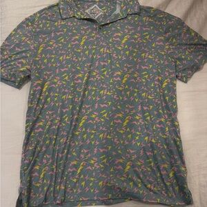 BURLEBO Multicolor Patterned Polo Shirt